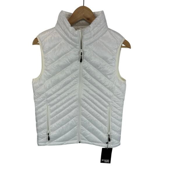 Boulder Gear Aurora D-Lite Puffer Vest White Size Small Womens NEW - Picture 1 of 10